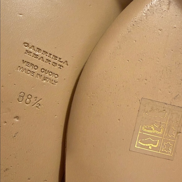 Gabriela Hearst Gia Flat Sandal in Gold Metallic Nappa Leather Sz. 38.5 w. Box - Picture 14 of 16